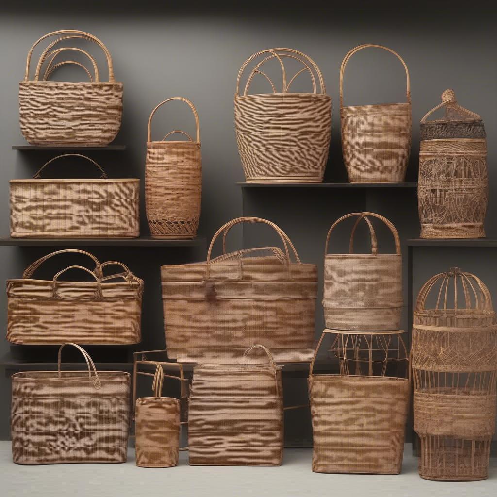 Comparing wicker and rattan, highlighting their distinct characteristics and applications in basket weaving.