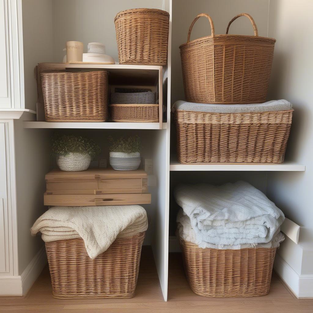 Comparing Sizes of Wicker Baskets