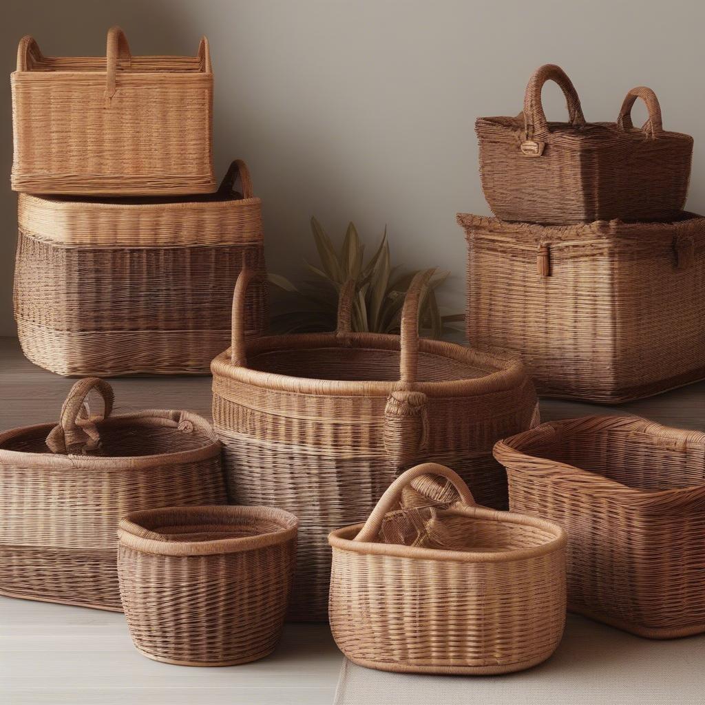 Variety of Wicker Baskets