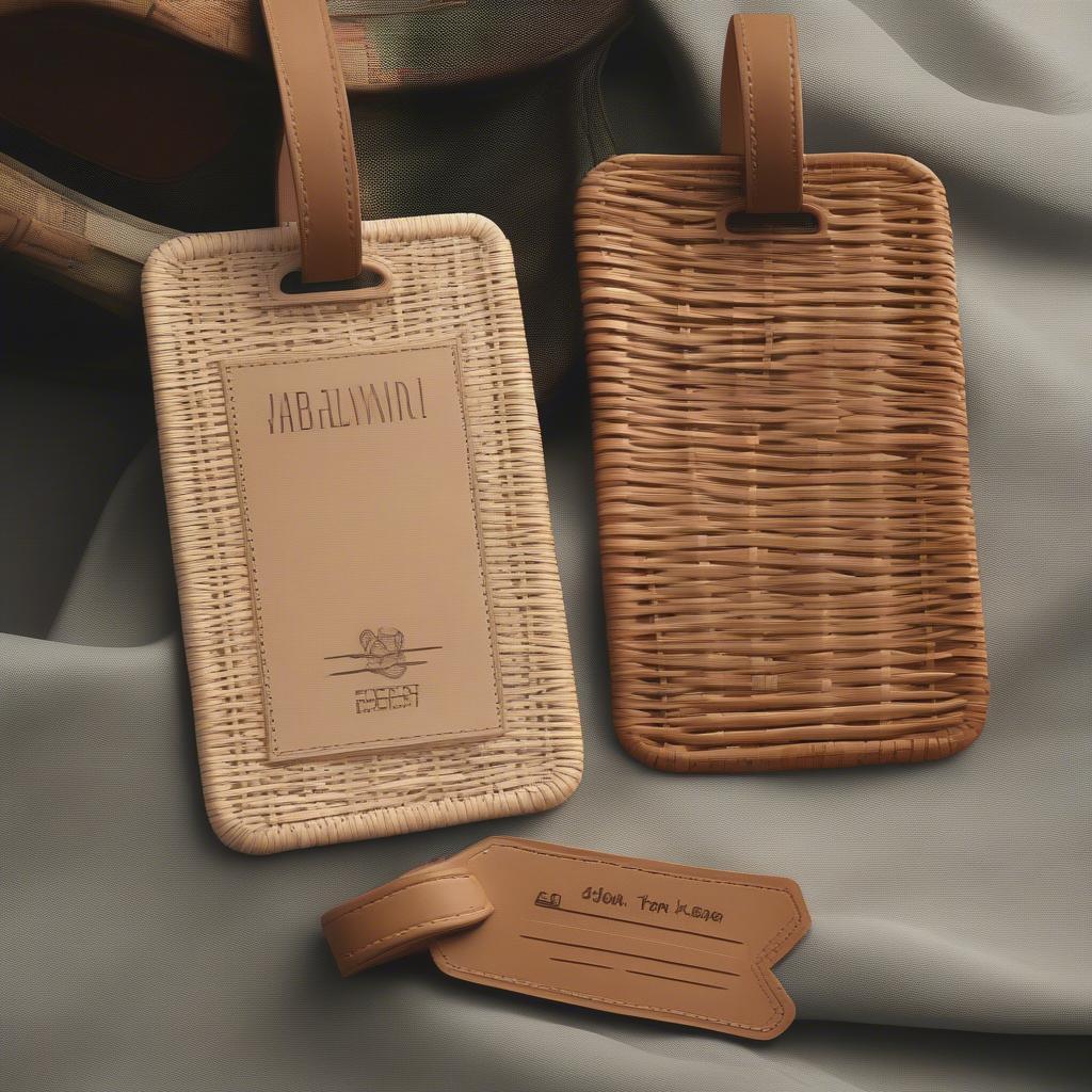 Comparing Wicker and Rattan Bag Tags