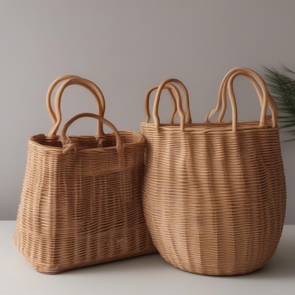 Comparing Wicker and Rattan Basket Bags