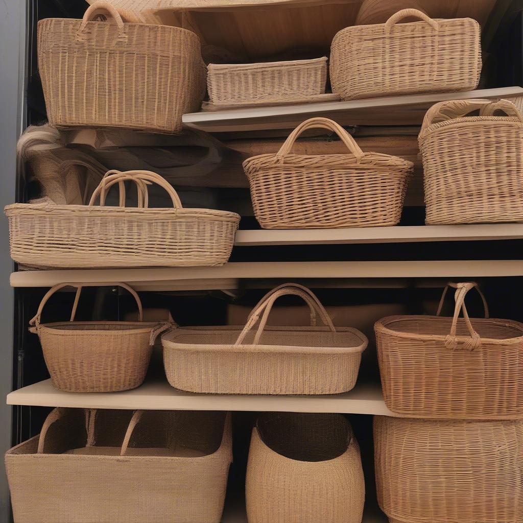 Wicker and Rattan Basket Weave Comparison