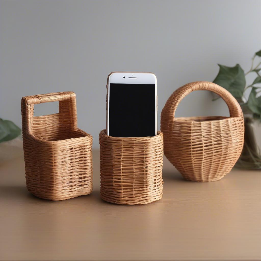 Comparing Wicker and Rattan Cell Phone Holders