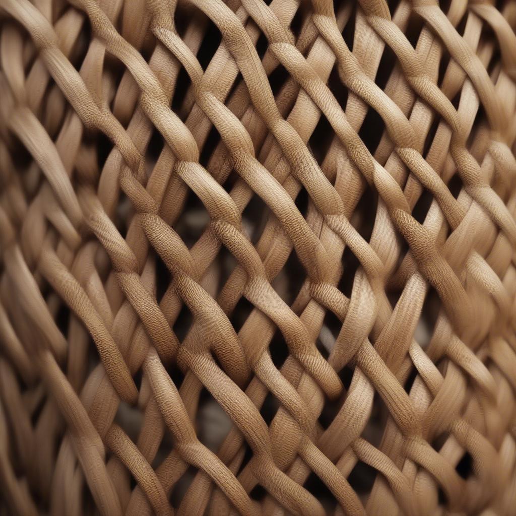 Comparative view of wicker and rattan basket weave clipart highlighting the distinct textures and patterns of each material.