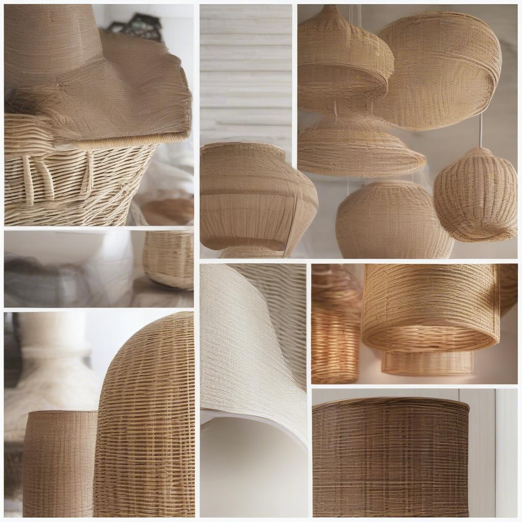 Comparing Wicker and Rattan Light Shades