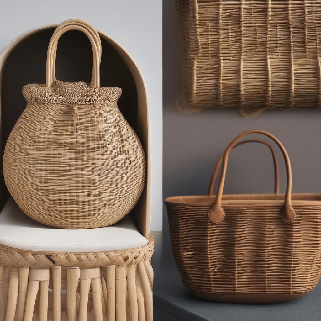 Comparing wicker and rattan materials