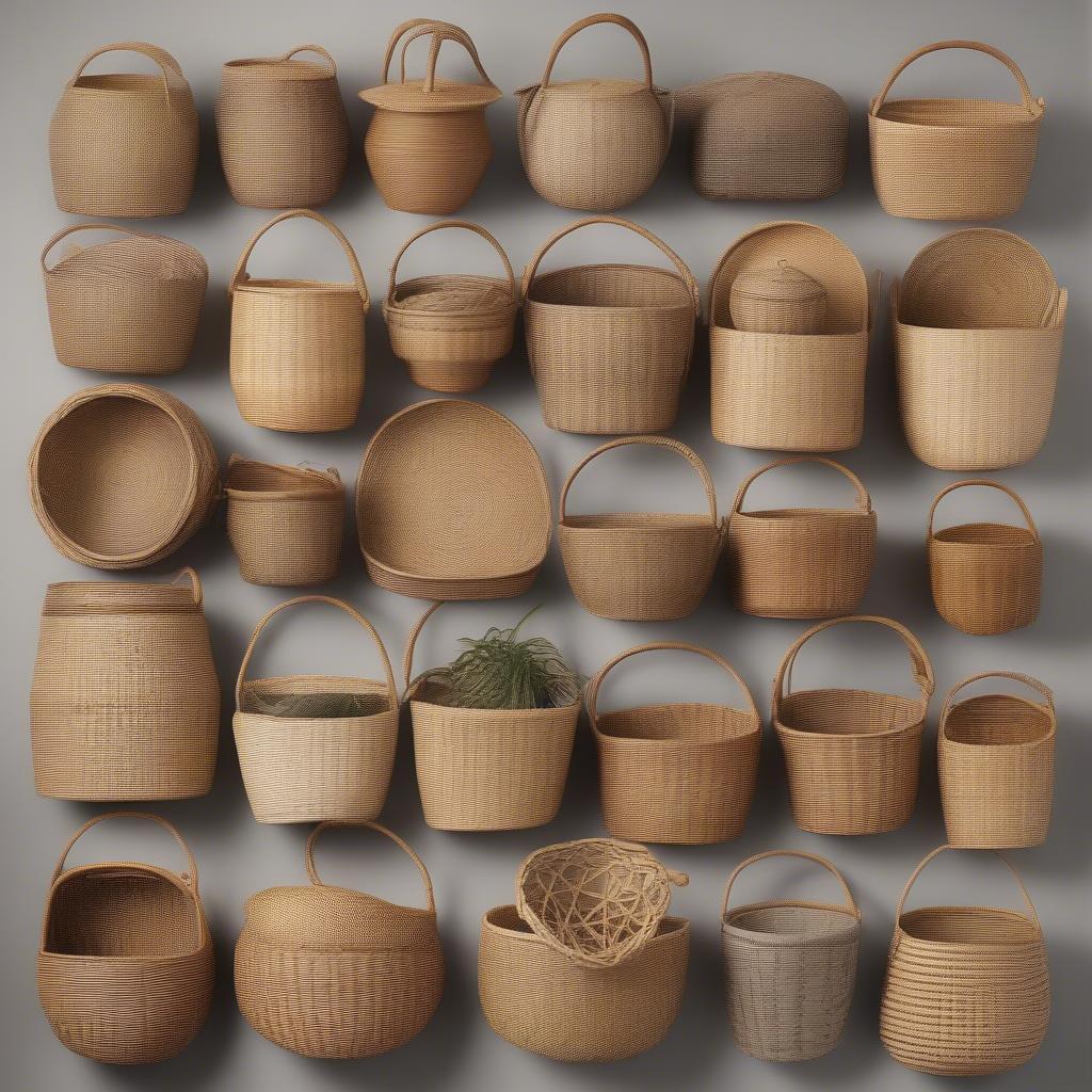 Wicker, Rattan, and Seagrass Baskets