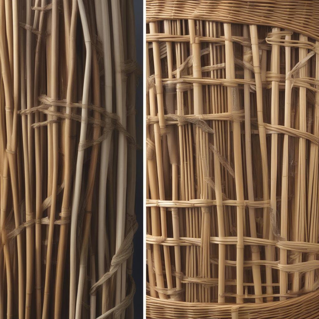 Comparing wicker and rattan materials