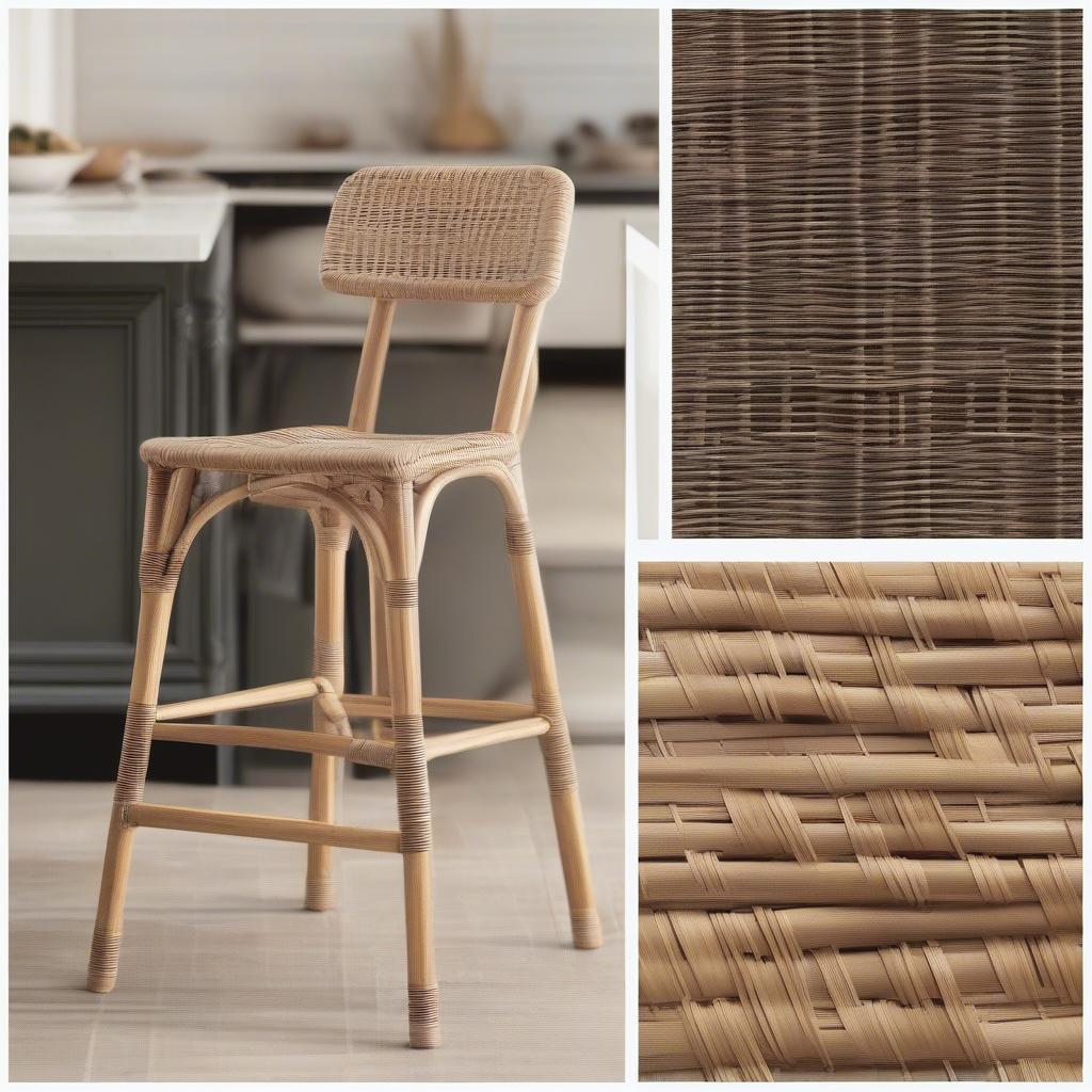 Wicker vs. Rattan Counter Stools: Comparing Materials and Styles