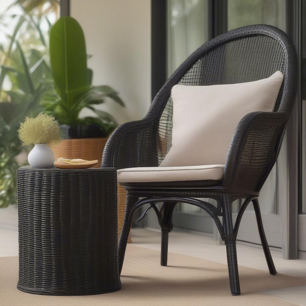 Comparison of Wicker and Rattan High-Backed Chairs