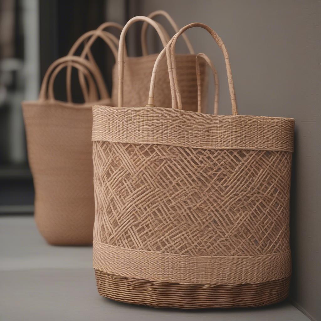 Comparing Wicker and Rattan Shopping Bags