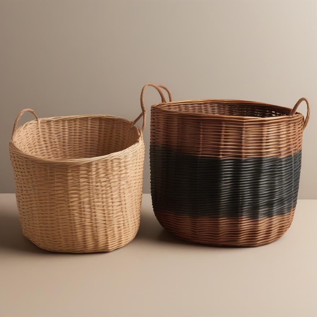 Comparing Wicker and Rattan Storage Baskets