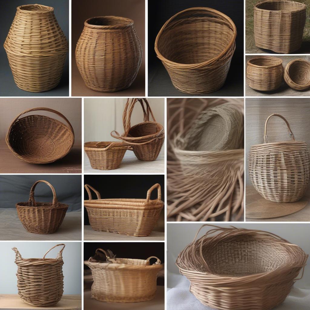 Different Willow Basket Weaving Techniques and Examples