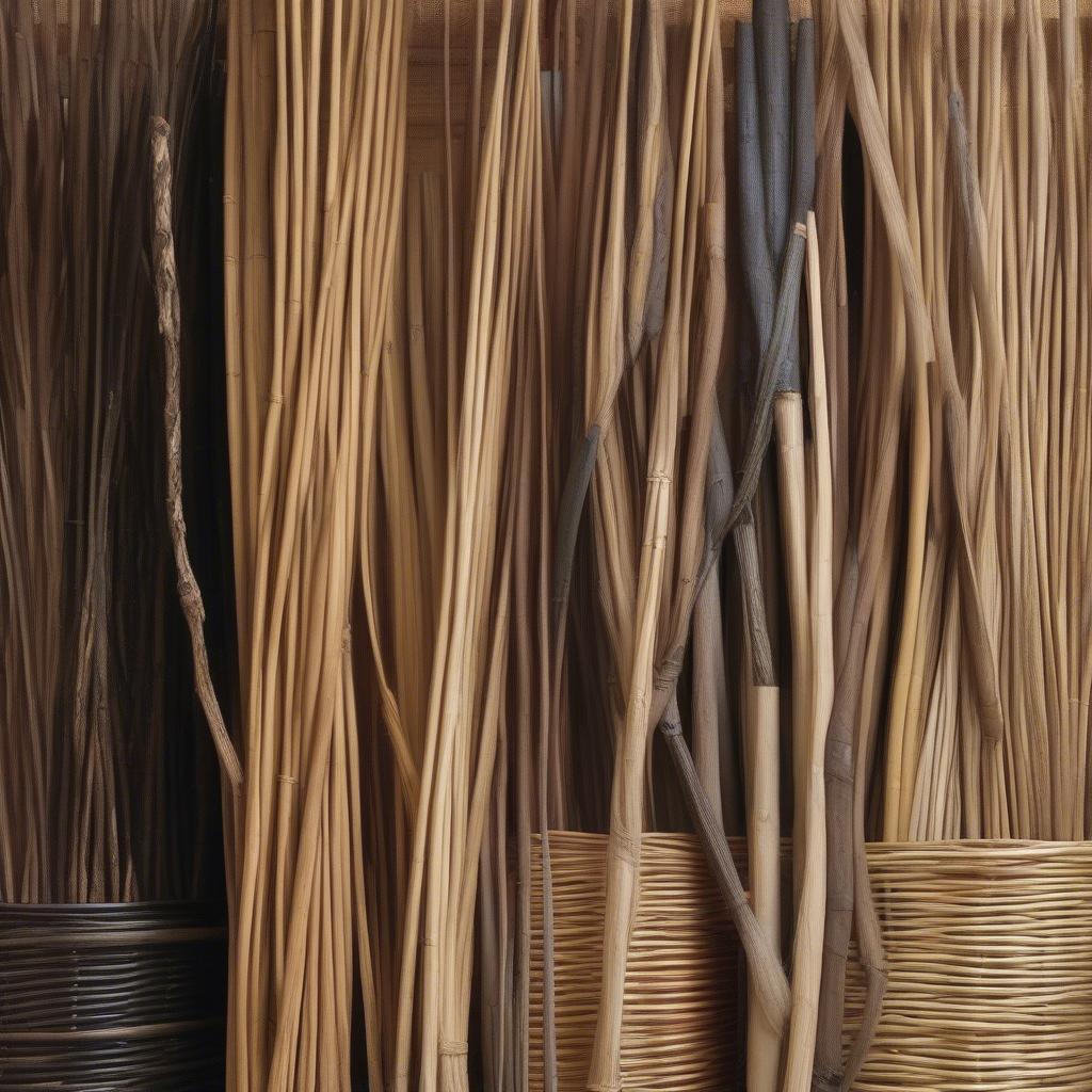 Different Willow Varieties for Basket Weaving