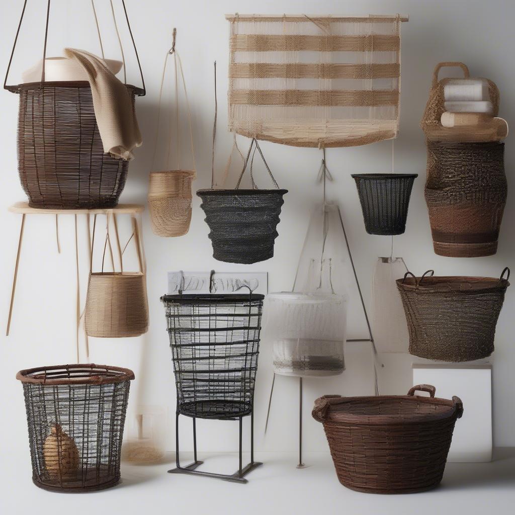 Different Wire Weaving Basket Patterns