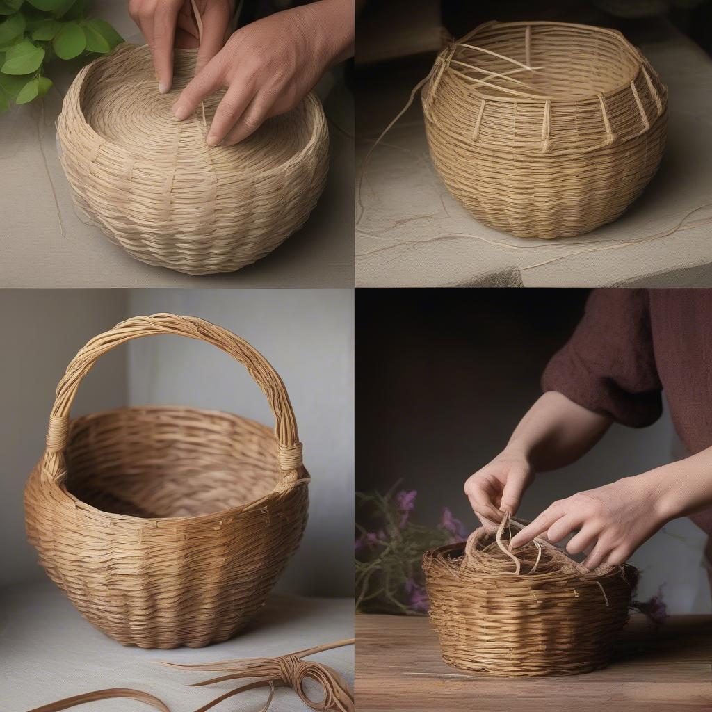 Basket Weaving Techniques Using Wisteria Vines