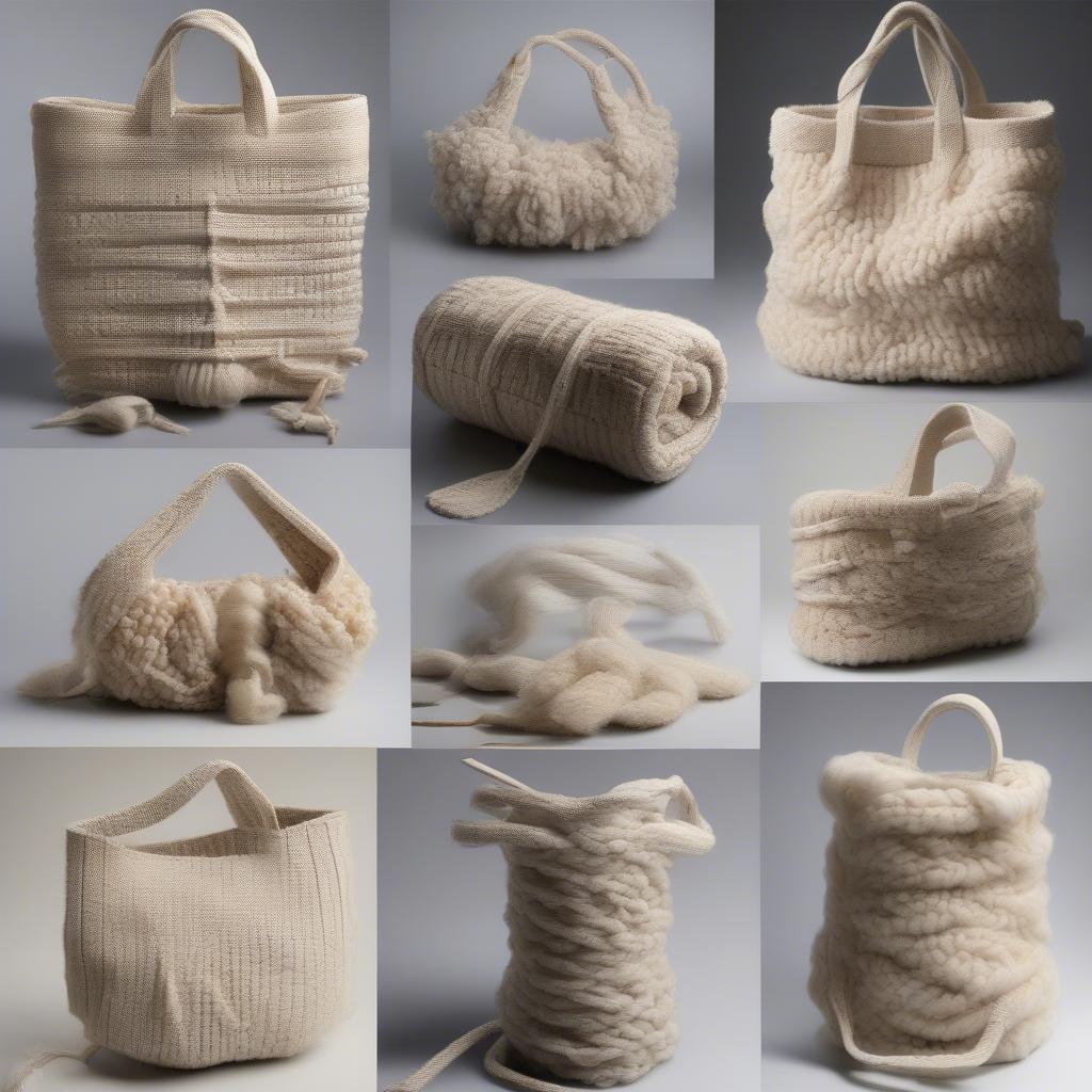 The Process of Weaving a Wool Bag