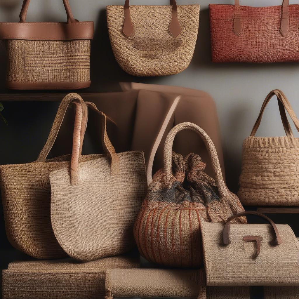 Woven bag manufacturers in Indonesia showcasing their diverse range of products.