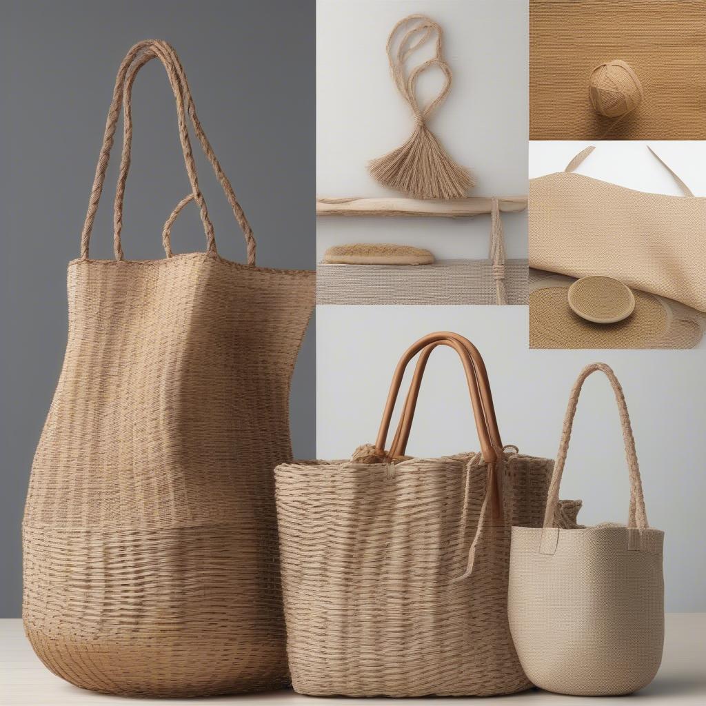 Woven Bag Materials: Wicker, Rattan, Seagrass, and Jute