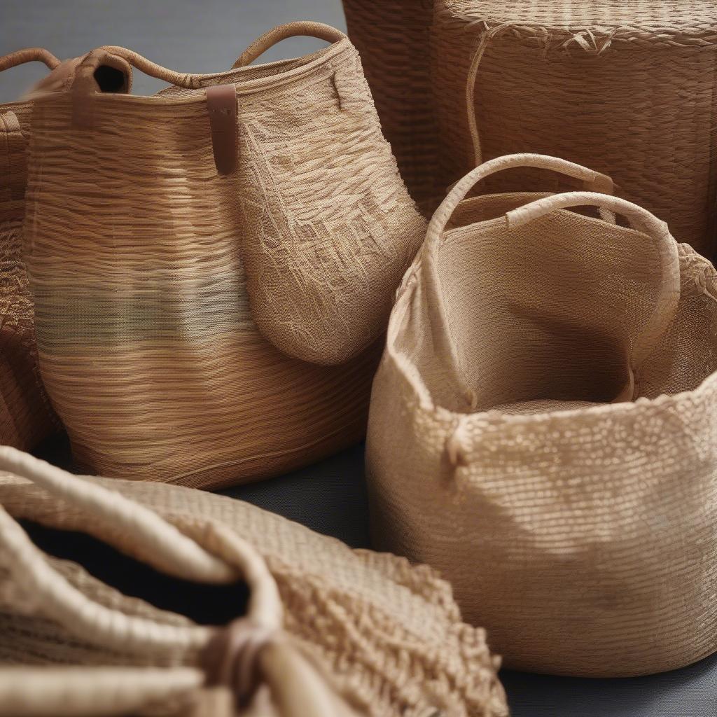 Woven Bag Showcase: Natural Materials like Wicker, Rattan, Seagrass, and Jute