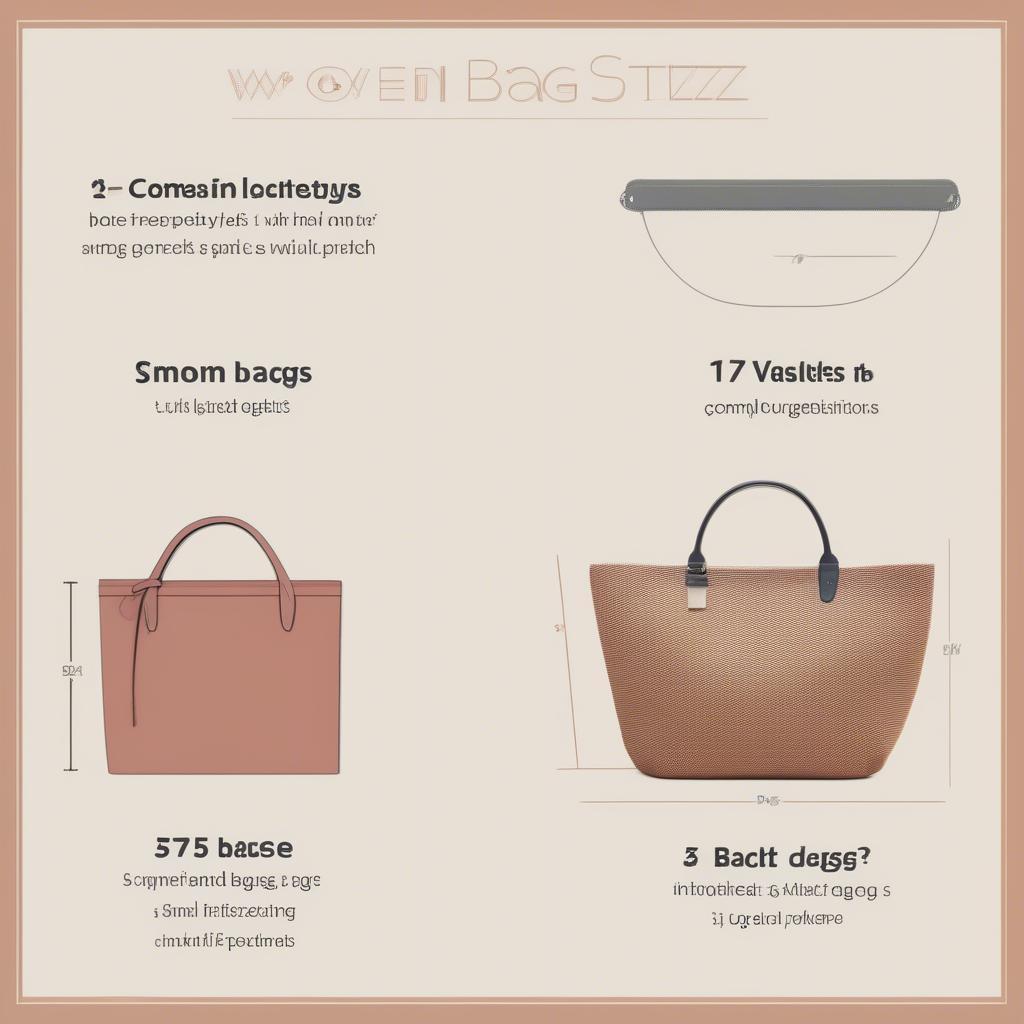 Woven Bag Size Comparison Chart