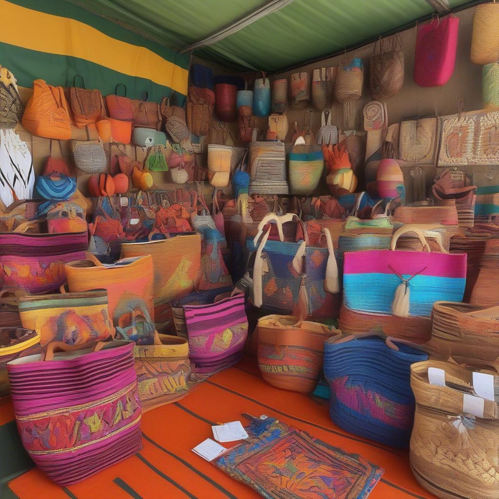 Vanuatu Woven Bags at an Etsy Market