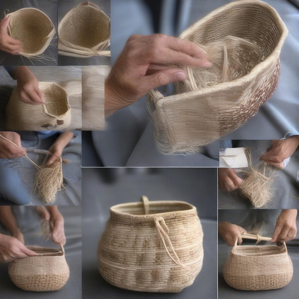 The Making of a Woven Basket Bag