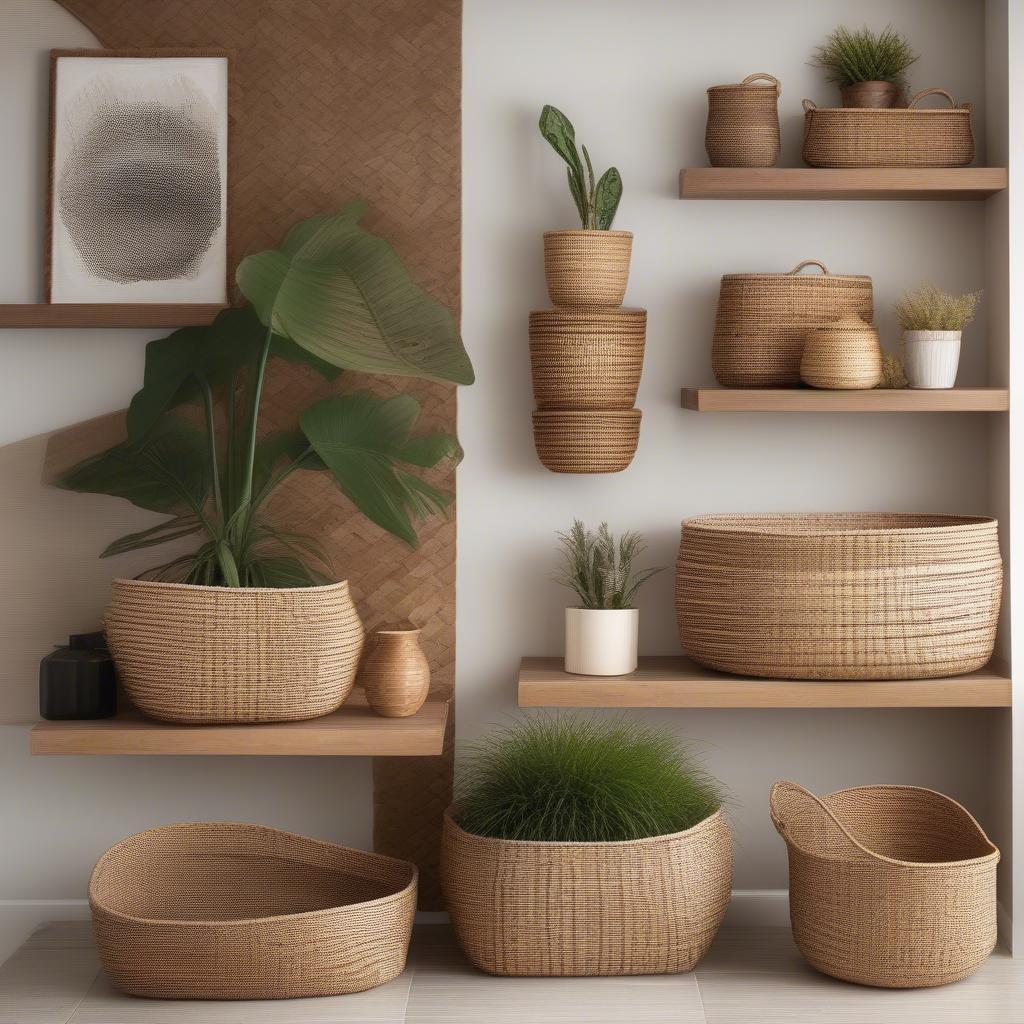 Woven Baskets as Home Decor