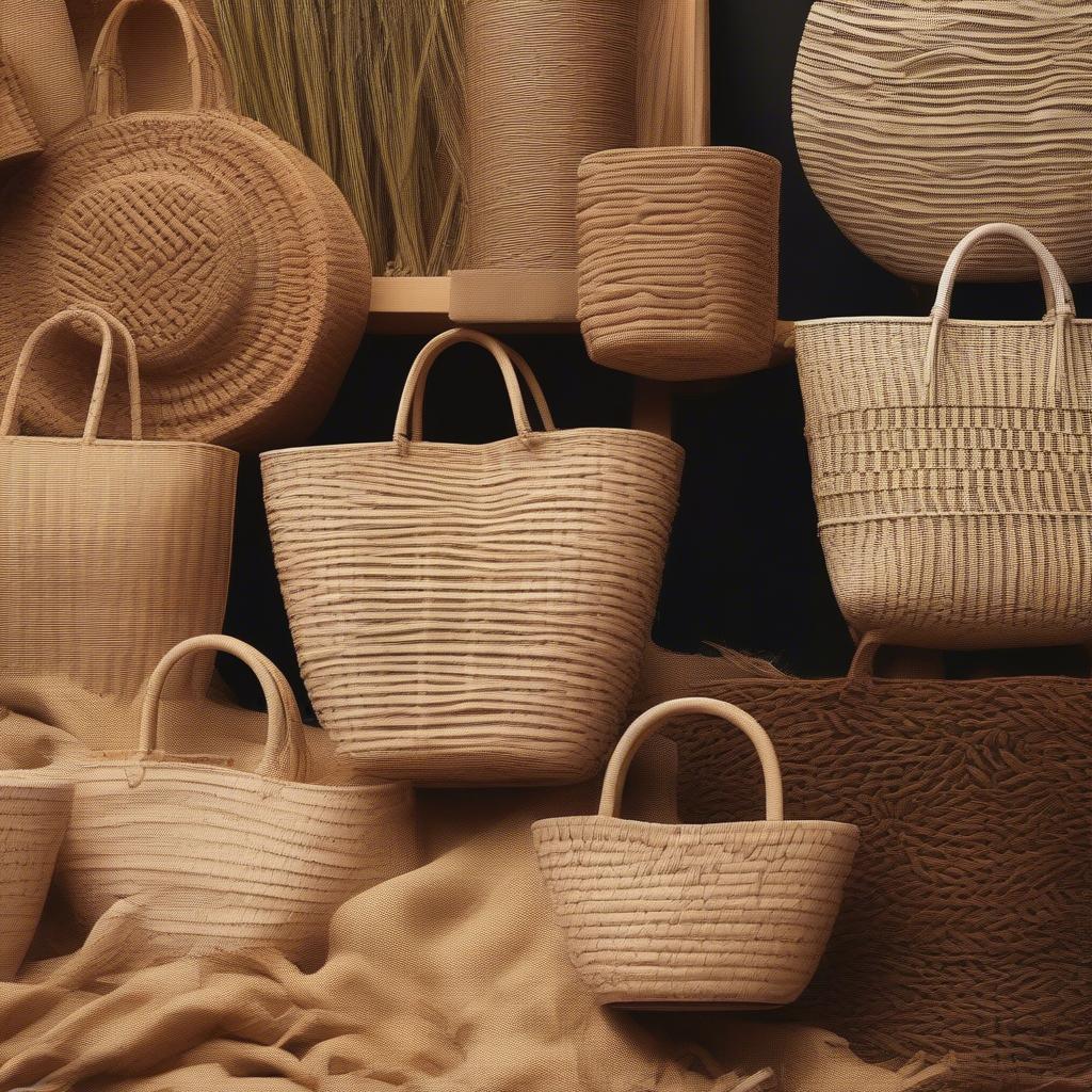 Woven Beach Bag Materials: Wicker, Rattan, and Straw