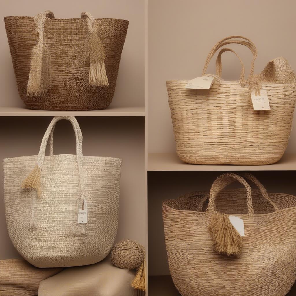 Woven Beach Bag Materials in the UK