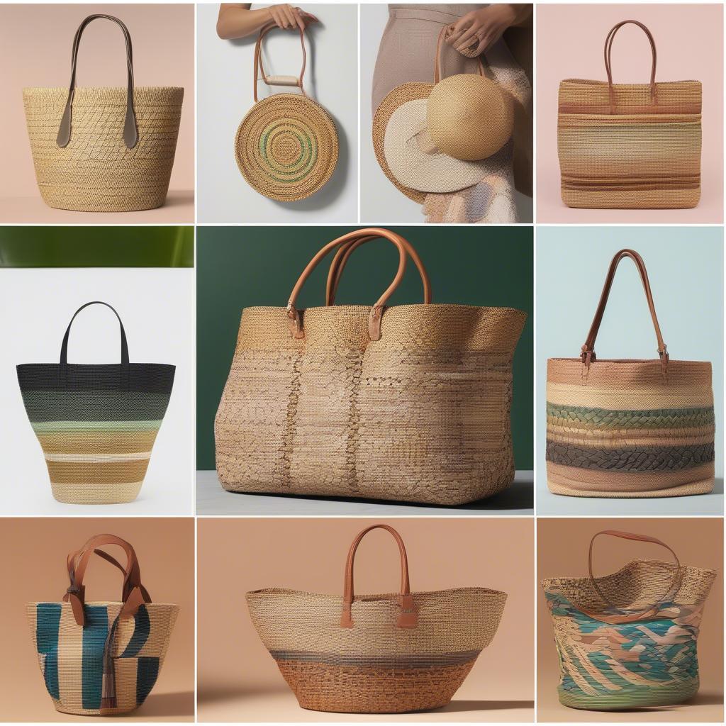 Different Woven Beach Bag Styles