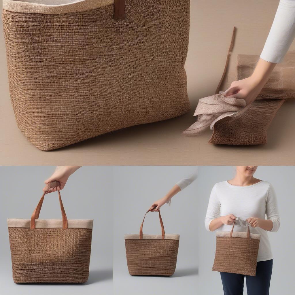 Caring for a Woven Brown Tote Bag