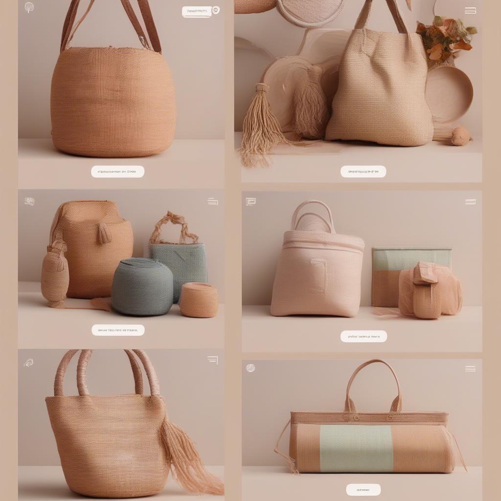 Woven Fabric Bags on an Online Marketplace