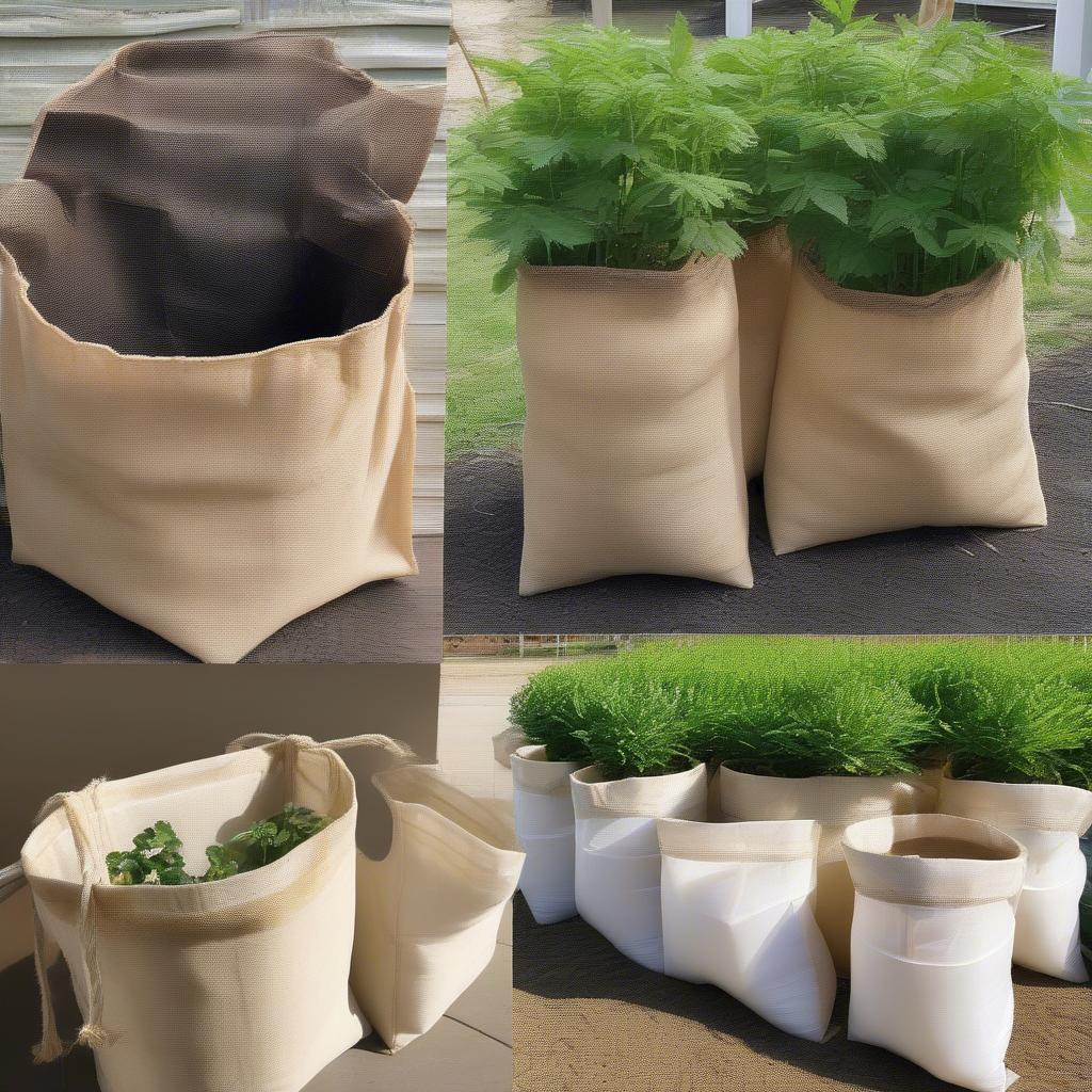 Woven Grow Bags in Different Sizes and Materials