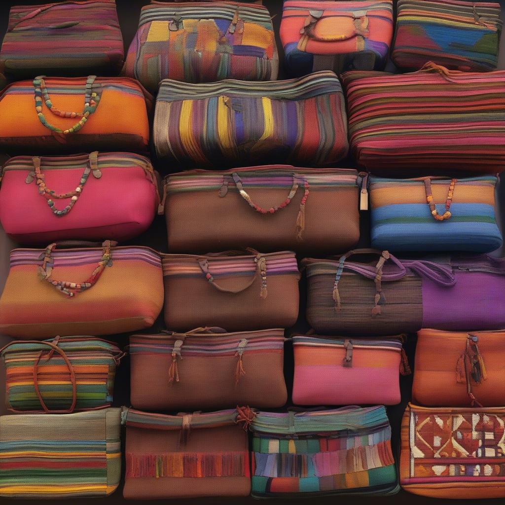 Variety of Woven Guatemalan Bags