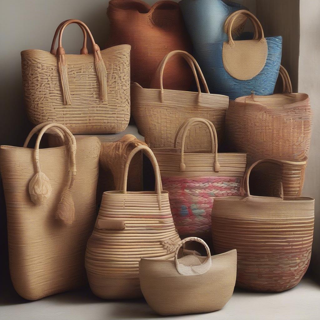 Variety of Woven Large Bags