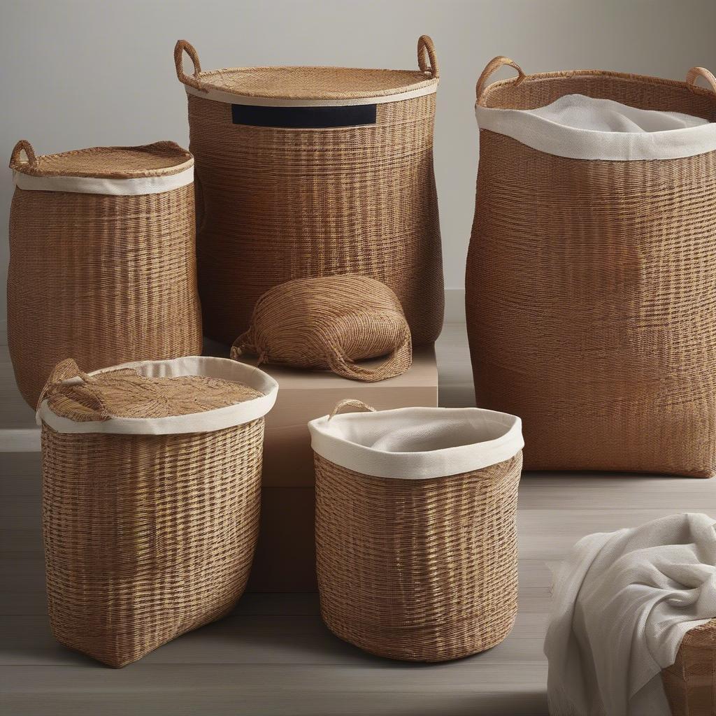 Various Woven Laundry Bag Styles and Materials