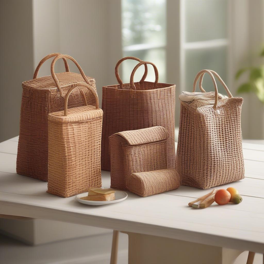 Variety of Woven Lunch Bags