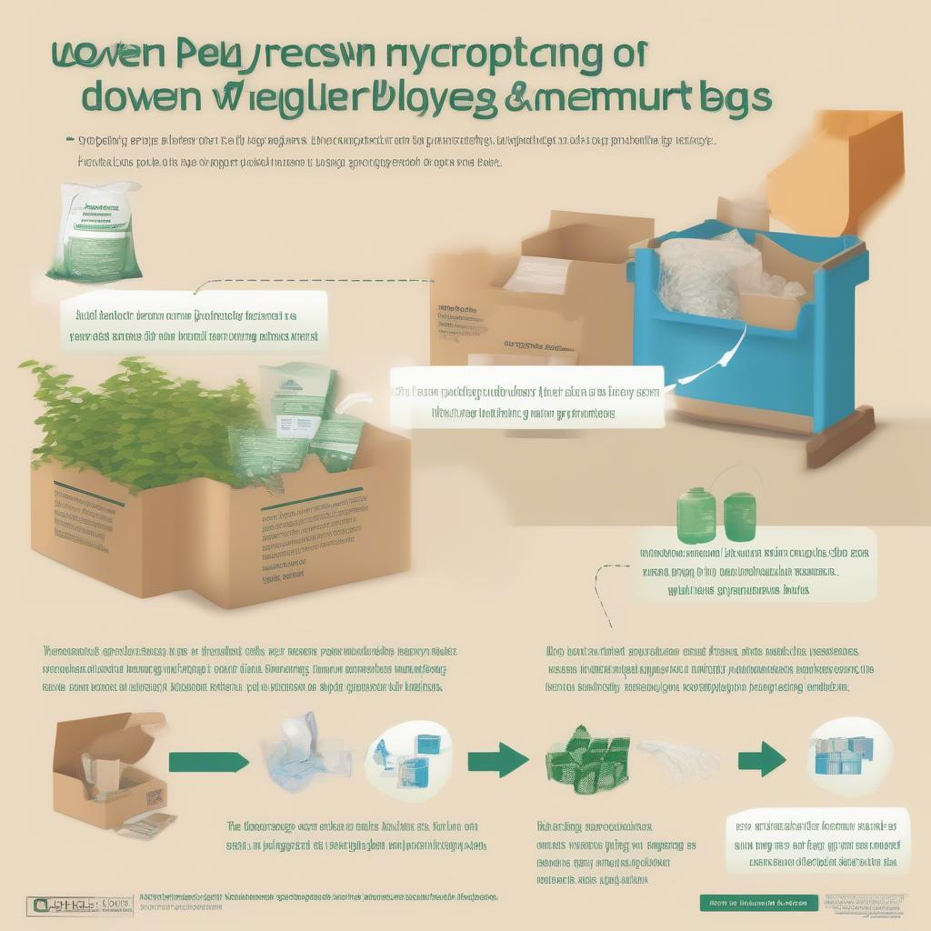 Recycling process of woven polypropylene bags