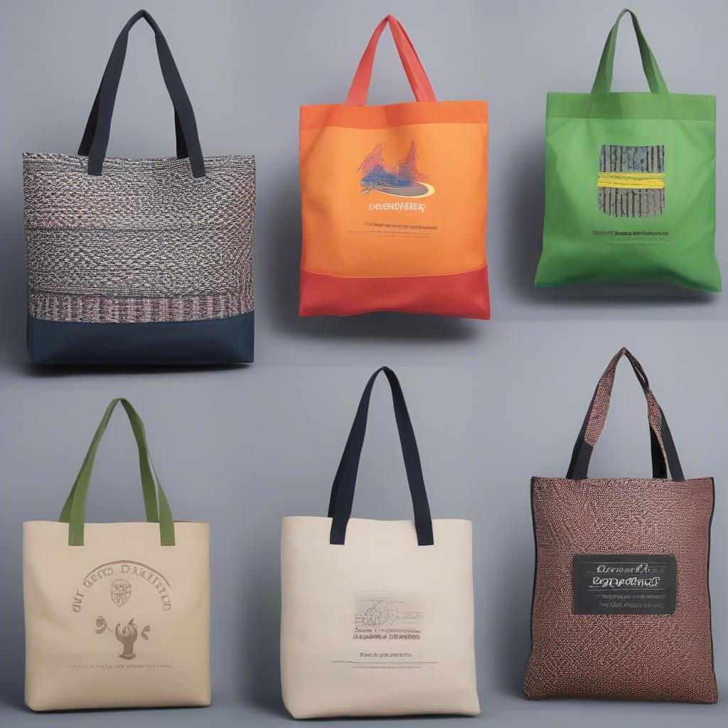 Variety of Woven Polypropylene Tote Bags