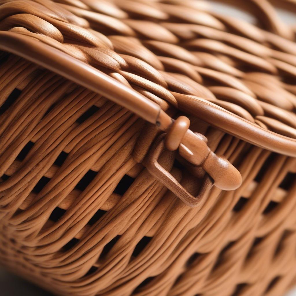 Woven Rattan Purse Bag