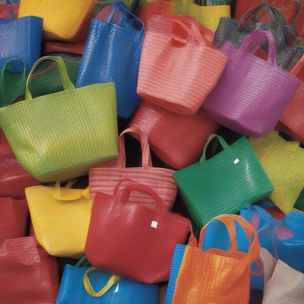 Variety of Woven Recycled Plastic Bags