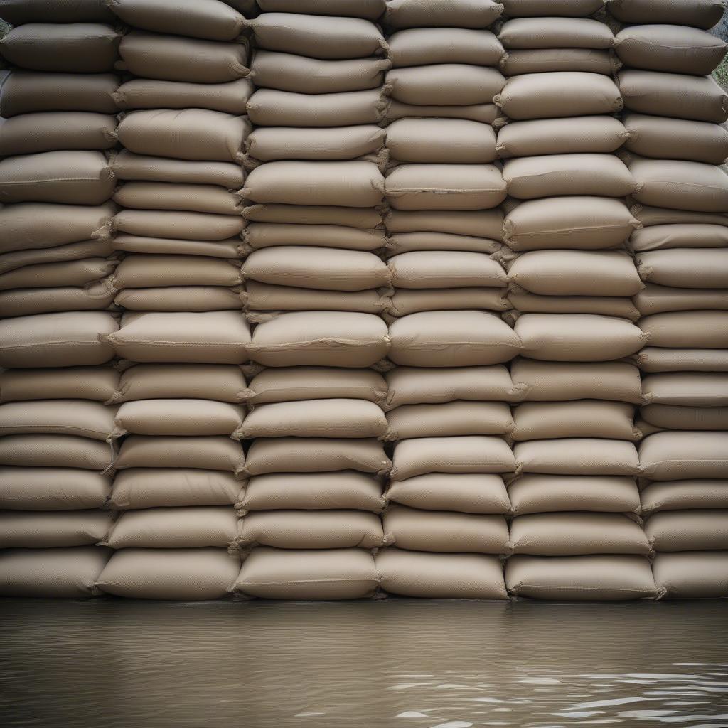 Woven Sandbags for Flood Control