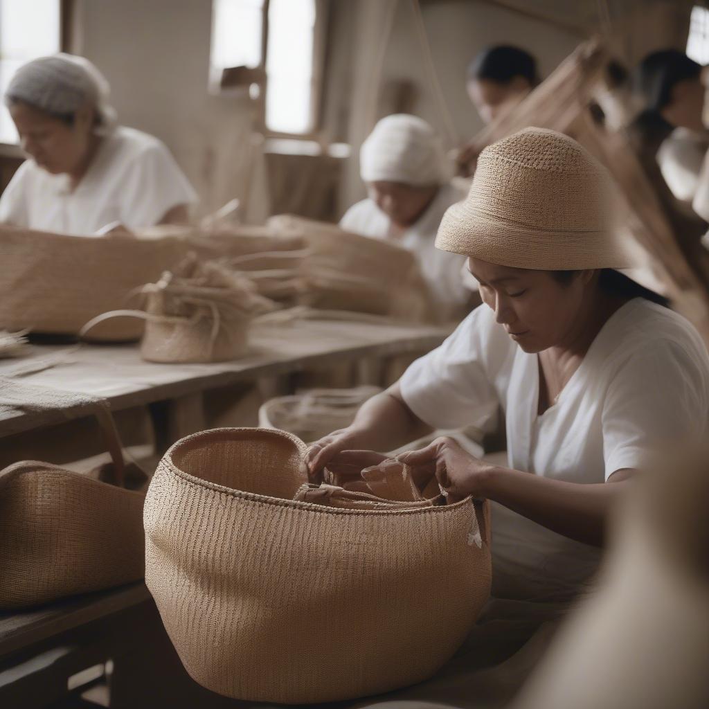 Woven Shoulder Bag Production