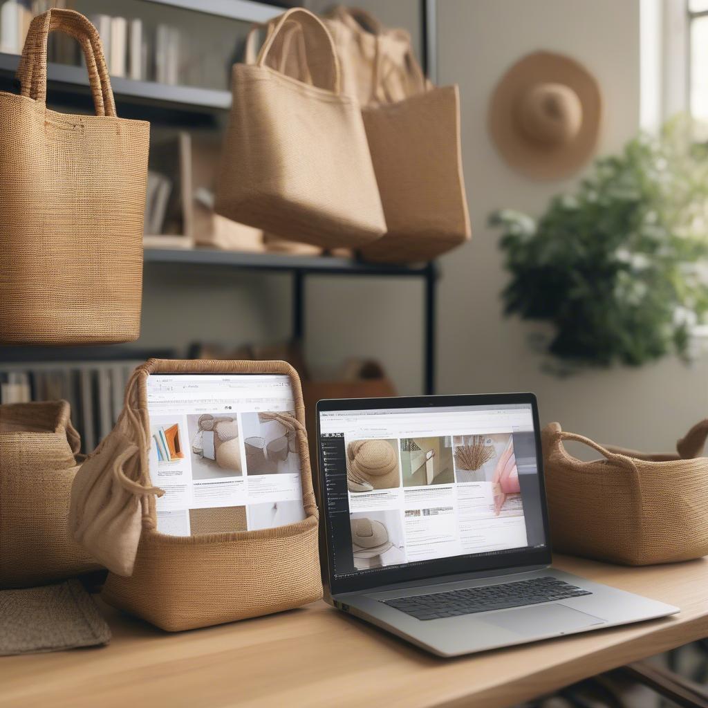 Researching Woven Tote Bag Exporters Online