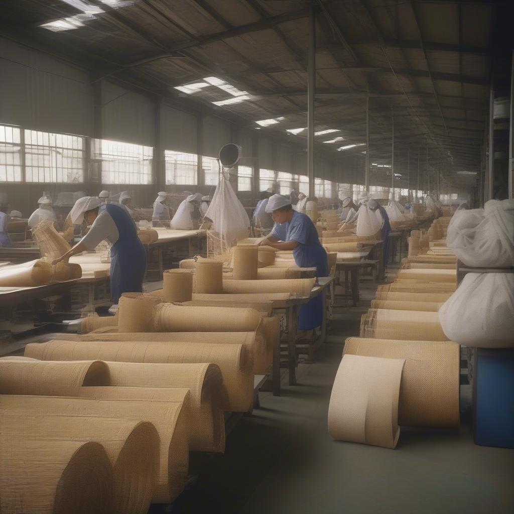 Woven Tote Bag Factory Production Line