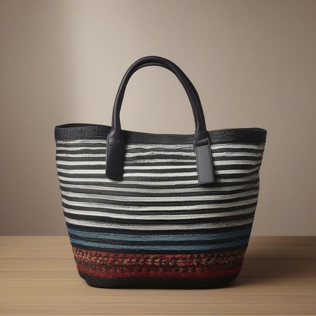 Variety of Woven Tote Shoulder Bags