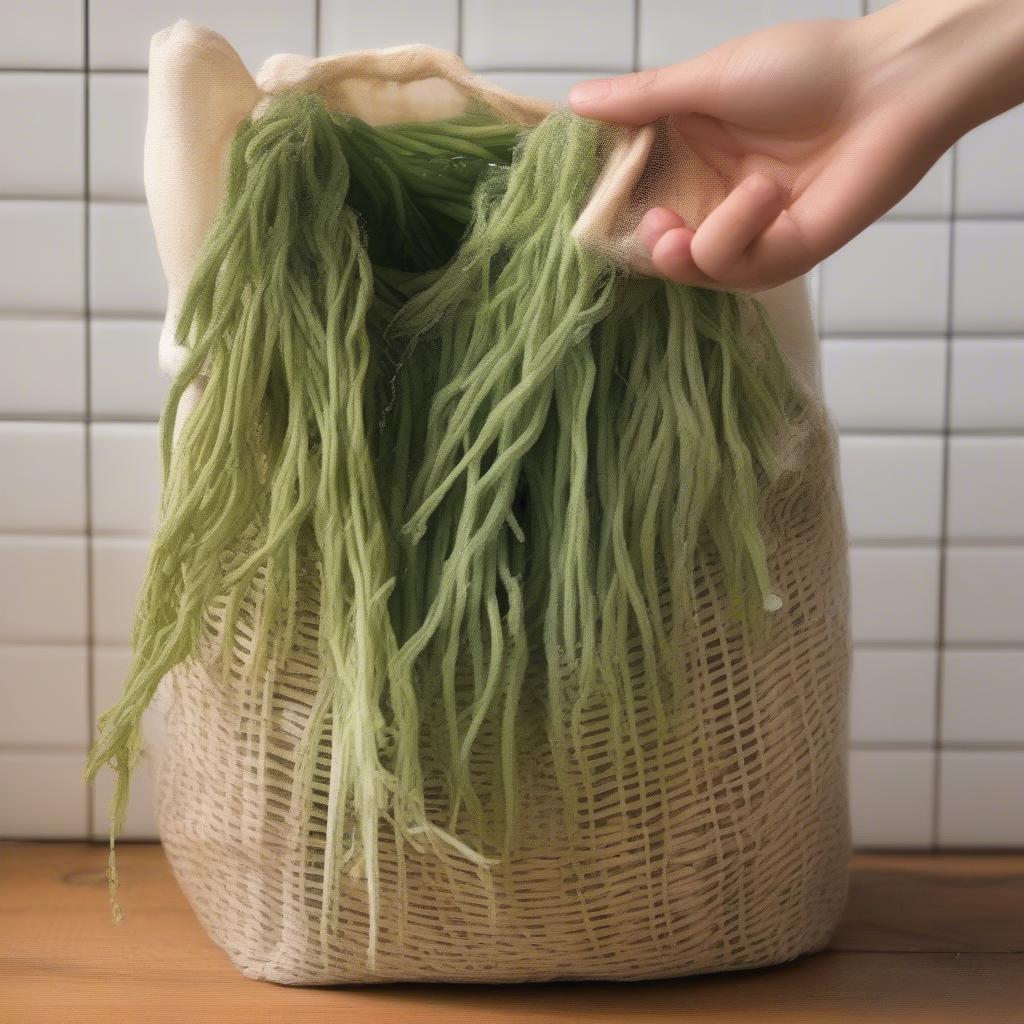 Caring for Woven Vegetable Bags