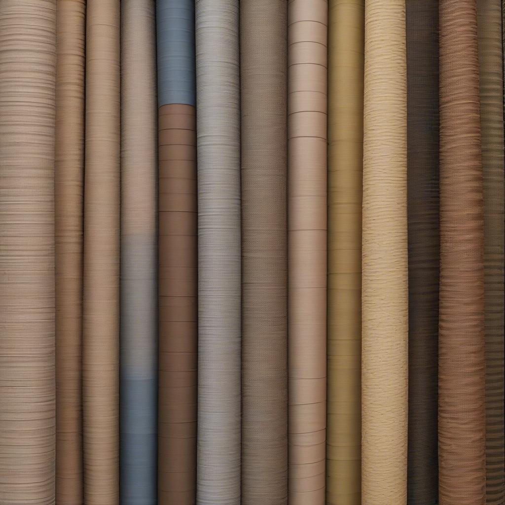 Different types of woven window coverings