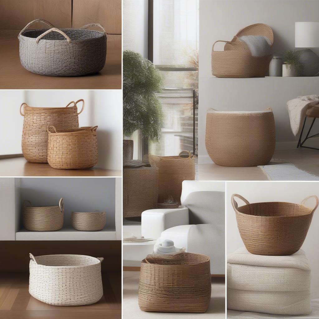 Y-Weave Baskets in Home Decor